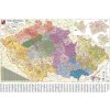 Nástěnné mapy Excart Maps ČR - nástěnná mapa PSČ 135 x 90 cm Varianta: bez rámu v tubusu, Provedení: laminováná mapa v lištách (vydání 2023)