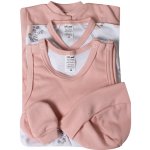 MKcool Souprava do porodnice 5-ti dílná ZEBRA SK0026 bílo-pudrová – Zboží Dáma