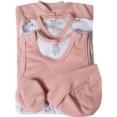 MKcool Souprava do porodnice 5-ti dílná ZEBRA SK0026 bílo-pudrová – Zboží Dáma