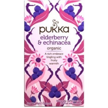 Pukka čaj Černý bez a Echinacea 20 x 2 g