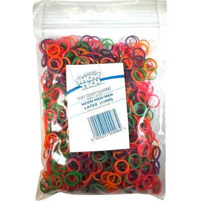 Show Tech Latexové gumičky 1000 ks směs barev – Zboží Dáma