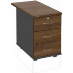 Hobis K 33 Z N 80 3 zásuvky napříč 80 cm ořech – Hledejceny.cz