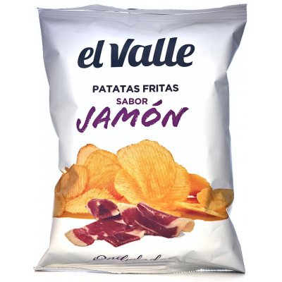El Valle brambůrky vroubkované s příchutí Jamón 45 g – Zboží Dáma