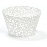 Krajka bílá s perletí na cupcakes 10 ks v balení – Hledejceny.cz