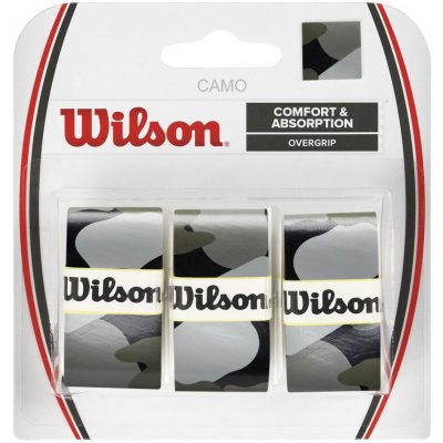 Wilson Pro overgrip Camo 3ks šedá