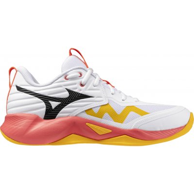 Mizuno Wave Momentum Pro White/Fiery Coral 2/Citrus – Zboží Dáma