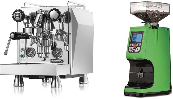 Set Rocket Espresso Giotto Cronometro R + Eureka Atom 60