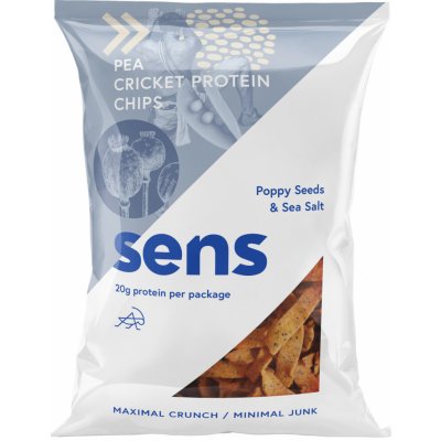 Sens chipsy s cvrččím proteinem Mák & Mořská sůl 80 g