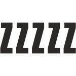 Samolepicí Z černá samolepící vinylová fólie arch 5 ks - písmena 75 mm – Sleviste.cz