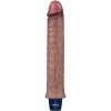 Vibrátor LoveToy Real Softee Vibrating Dildo 9.5" Brown