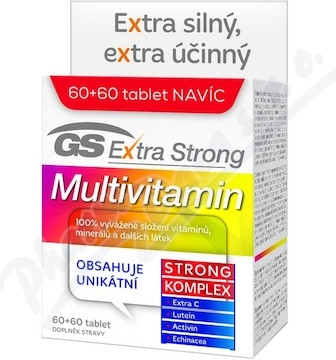 GS Extra Strong Multivitamin 120 tablet od 366 Kč - Heureka.cz