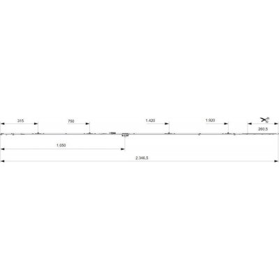 MACO OS-převodovka DM 15 i.S. 1050 mm 2201-2450 mm – Hledejceny.cz