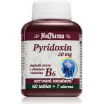 MedPharma Pyridoxin vitamin B6 20 mg 67 tablet – Zboží Mobilmania