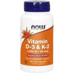 Now Vitamin D3 & K2 1000 IU 45 μg x 120 rostlinných kapslí – Zbozi.Blesk.cz