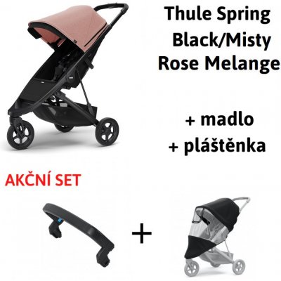 Thule Spring Black / Misty Rose Melange 2021 + madlo + pláštěnka – Zbozi.Blesk.cz