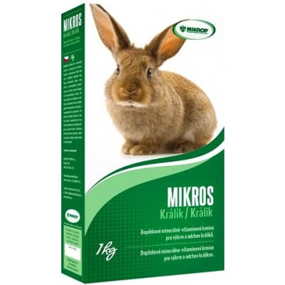 Mikrop Mikros Králík krmivo s vitamíny a minerály 1 kg – Zbozi.Blesk.cz