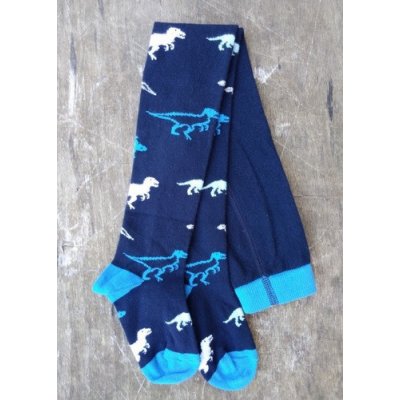 Dětské punčochové kalhoty Dinosaurus Černá – Zboží Dáma