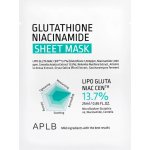 APLB Glutathione Niacinamide Sheet Mask Rozjasňující pleťová maska 1 ks 25 ml – Hledejceny.cz