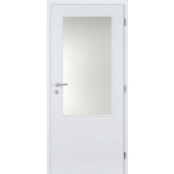 Doornite Basic 2/3 sklo, 60 P, 646 × 1983 mm, lakované, pravé, bílé, prosklené C1HMF2.60P1