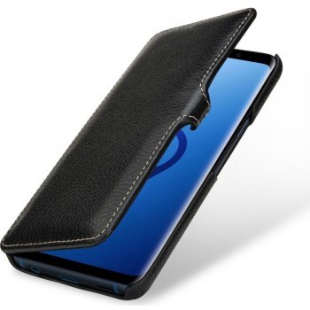 Pouzdro StilGut kožené Book Type s klipem Samsung Galaxy S9 černé
