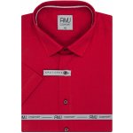 AMJ pánská bavlněná košile krátký rukáv regular fit puntíkovaná červená VKBR1280 – Sleviste.cz