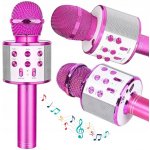 R2INVEST WS 858 BEZDRÁTOVÝ MIKROFON KARAOKE růžový – Zboží Mobilmania