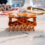 Skřipec do vlasů hnědý 0018 – Zboží Mobilmania