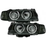 BMW E38 - Přední světla Angel Eyes - Černé II.