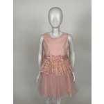 Luxusní dívčí princeznovské šaty meruňkové – Zboží Dáma