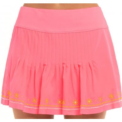 Lucky in Love Embroidery Long Stitch Around Skirt neon pink