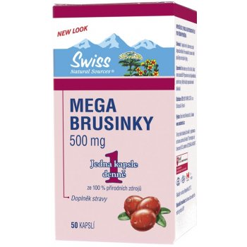 Swiss NatureVia Mega brusinky 60 kapslí