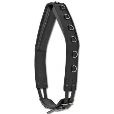 Waldhausen Obřišník lonžovací kožený černý – Zboží Mobilmania