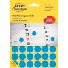 Etiketa Avery Zweckform 3375 Kulaté etikety 18 mm 1.056 ks modré