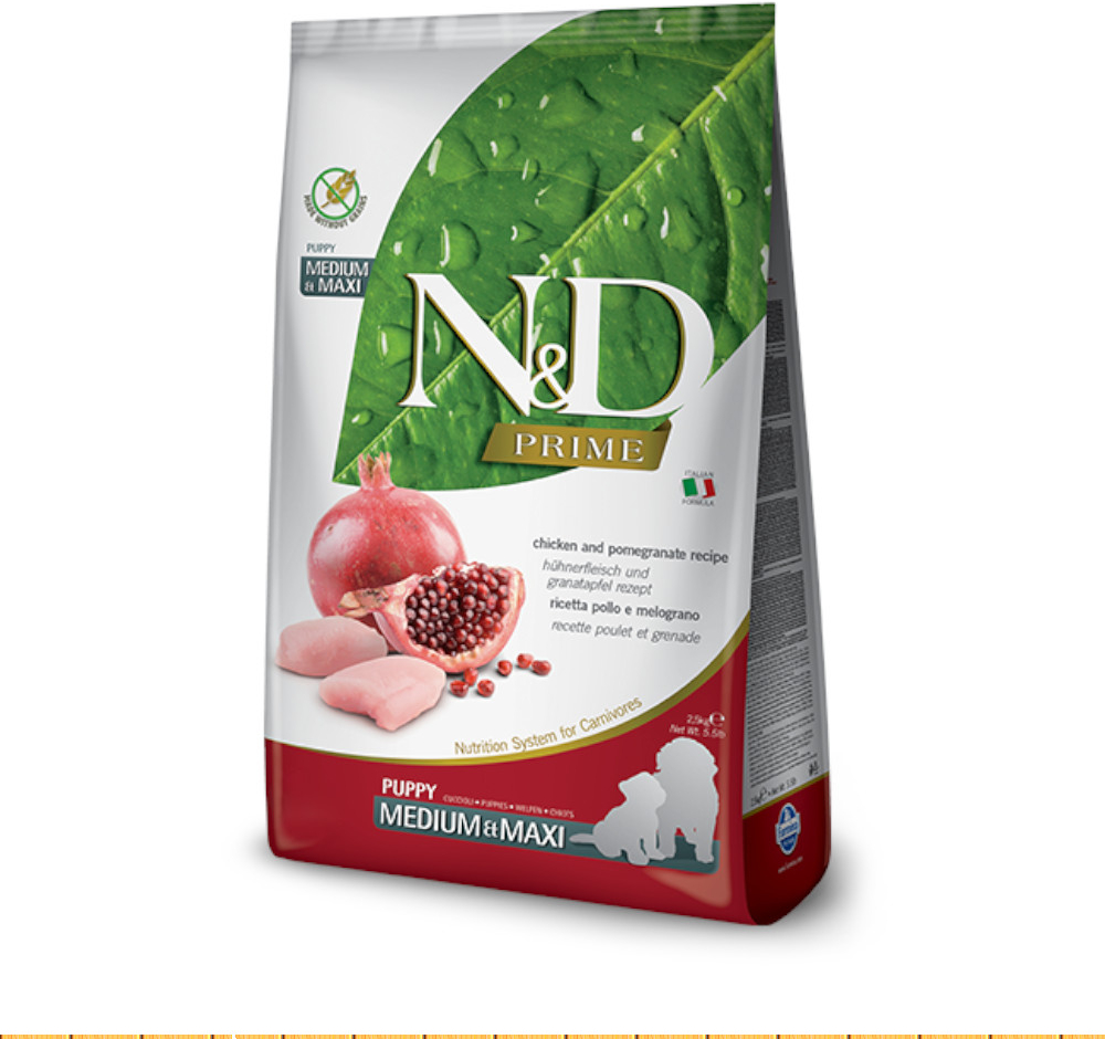 N&D Prime Puppy Medium & Maxi Chicken & Pomegranate 12 kg