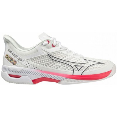 Mizuno Wave Exceed Tour 5 CC undyed white/quiet shade/opera red – Hledejceny.cz