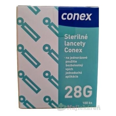 Conex Sterilní lancety 28G lancety do odběrového pera 100 ks – Hledejceny.cz