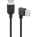 Goobay 95701 USB 2.0 prodlužovací A-A, M-F, lomený vpravo, 15cm