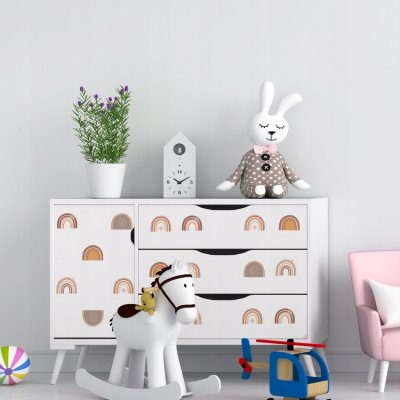 Funlife Samolepky do dětského pokoje duhy terra cotta 5 x 6 cm – Hledejceny.cz