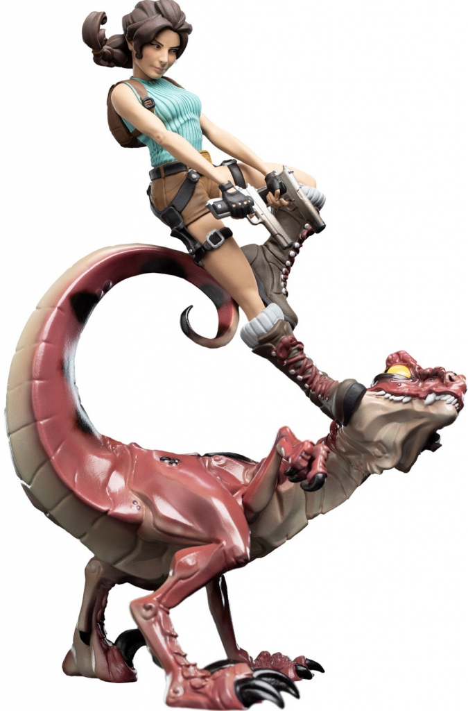 Weta Workshop Tomb Raider Mini Epics mini Lara Croft & Raptor