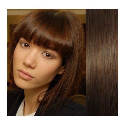 Clip in ofina REMY 100% lidské vlasy STŘEDNĚ HNĚDÁ – Hledejceny.cz