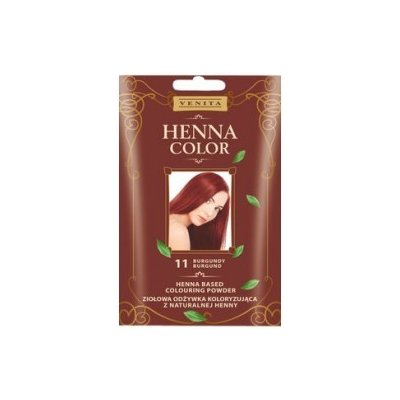 Venita Henna Color Powder Henna barvící pudr na vlasy 11 Burgundy 25 g