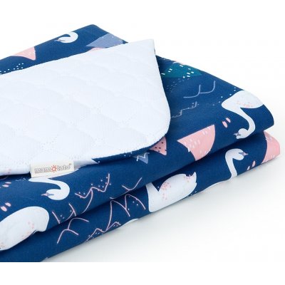 Mamo Tato dečka Velvet Labutě tm. modré bílá – Zboží Mobilmania