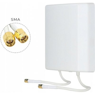 Atrax Zesilovací GSM Anténa 18dBi​ 4G​ 2xSMA​ 30cm​ - panel – Zboží Živě