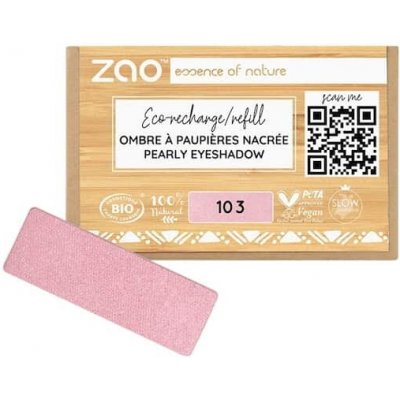 Zao Oci Eyeshadow-Primer Perleťová náplň do očních stínů 103 Old Pink 1,3 g – Zboží Dáma