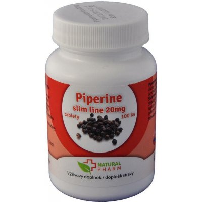 Natural Pharm Piperine slim line 20 mg 200 tablet – Hledejceny.cz