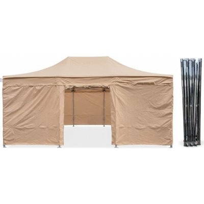 TENTino STEEL HEXAGON 4x6 m / 8 noh 3A - BÉŽOVÁ – Hledejceny.cz