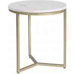 Bizzotto Enix 37,5 cm se zlatou podnoží / Bílý mramorový – Zboží Dáma