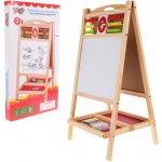Dřevěná oboustranná dětská tabule s počítadlem a hodinami – Sleviste.cz