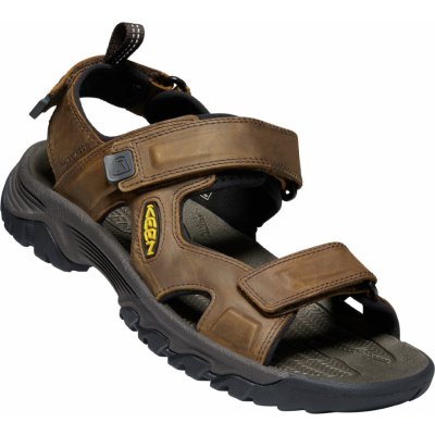 Keen Targhee III Open Toe Sandal M bison/mulch pánské kožené outdoorové sandály – Sleviste.cz