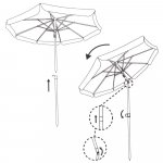 Springos Plážový slunečník 180 cm BU0022 - modrý – Zboží Dáma Springos Plážový slunečník 180 cm BU0022 - modrý – Zboží Dáma